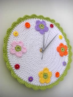 Crochet clock