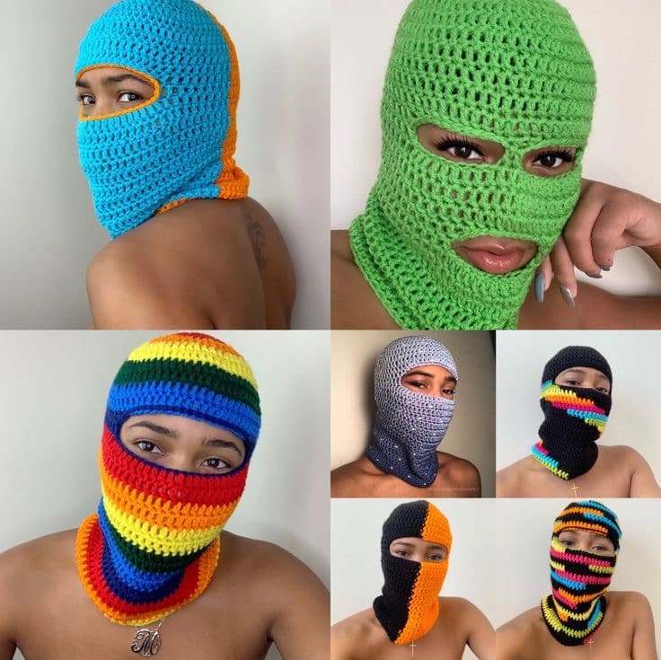 Unisex Crochet balaclava