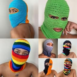 Unisex Crochet balaclava